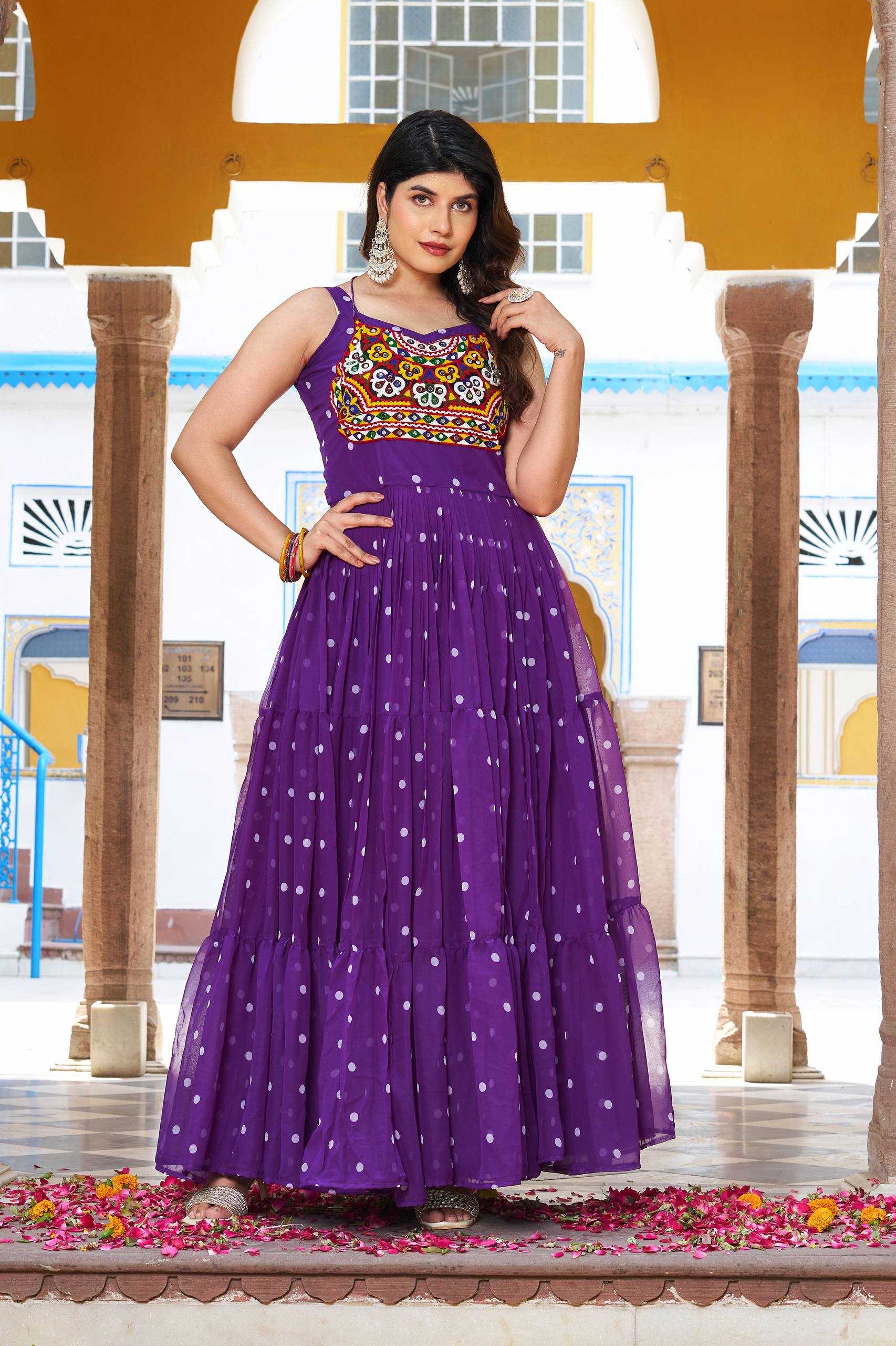 Ynf Georgette KESH498 112 Gowns Wedding Collections Festive Collections Wholesale Printed Gowns Georgette Gown Party Wear Gowns Manufacturer