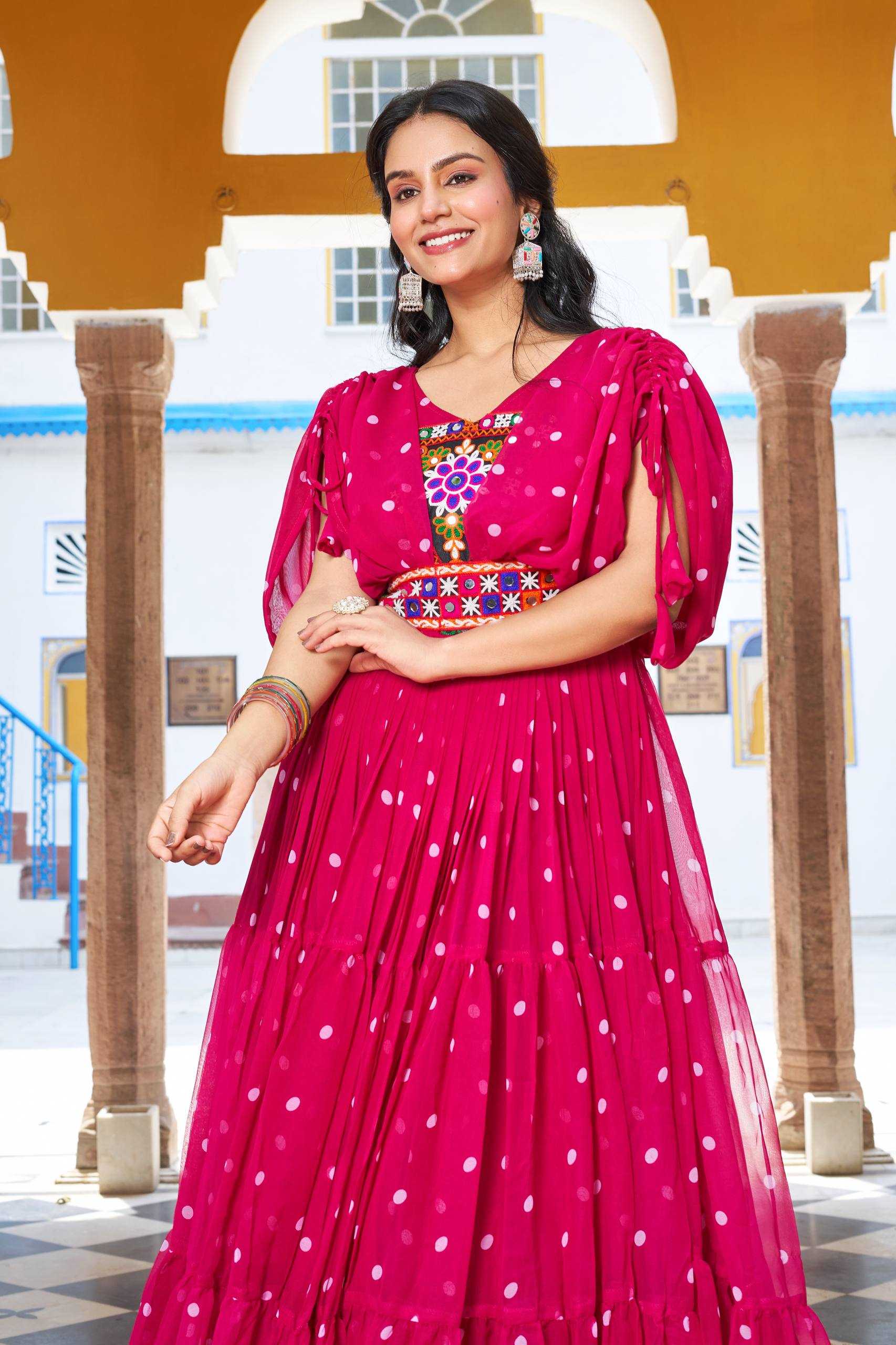 Ynf Georgette KESH498 112 Gowns Wedding Collections Festive Collections Wholesale Printed Gowns Georgette Gown Party Wear Gowns Manufacturer