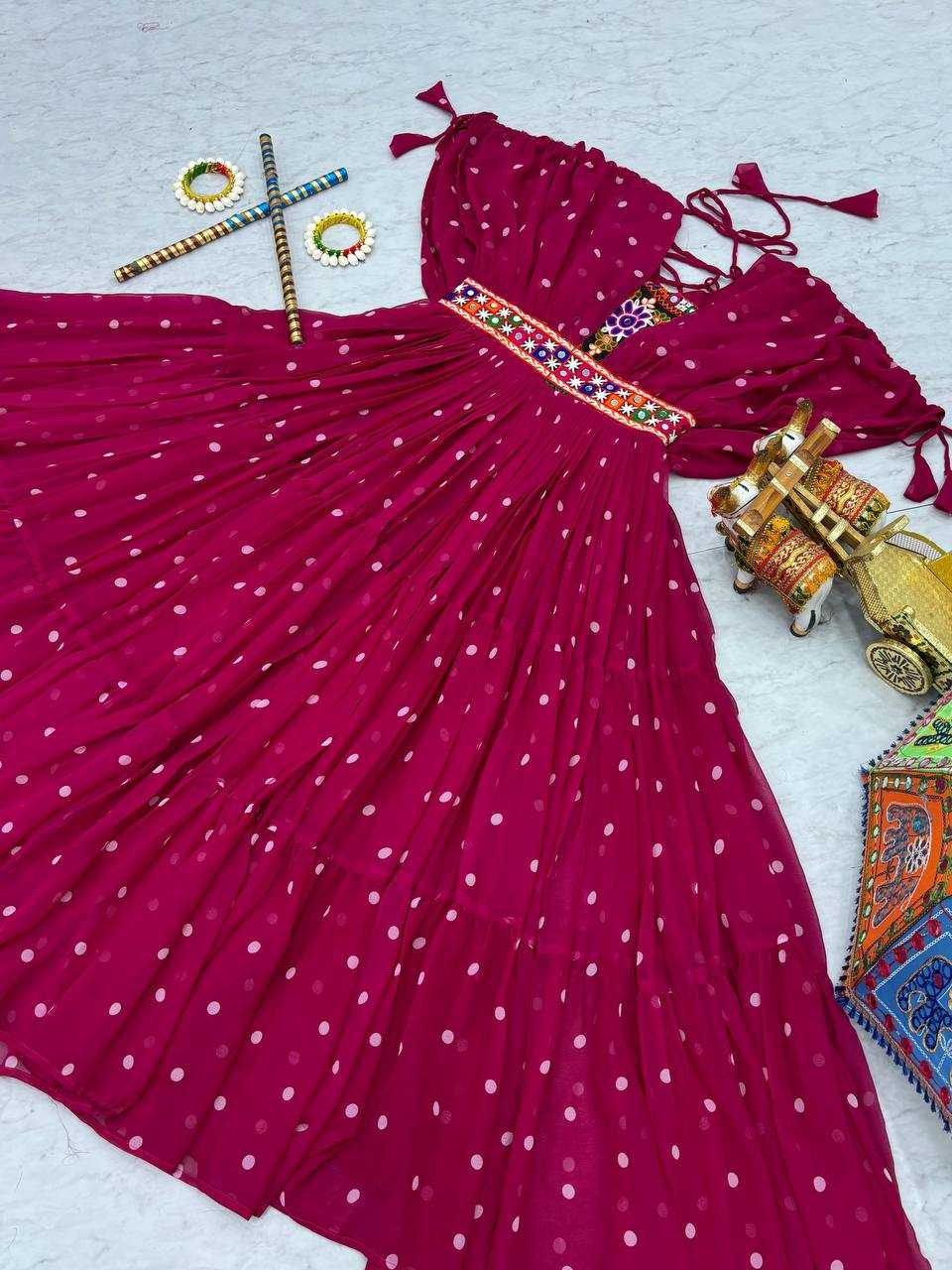 Ynf Georgette KESH498 112 Gowns Wedding Collections Festive Collections Wholesale Printed Gowns Georgette Gown Party Wear Gowns Manufacturer