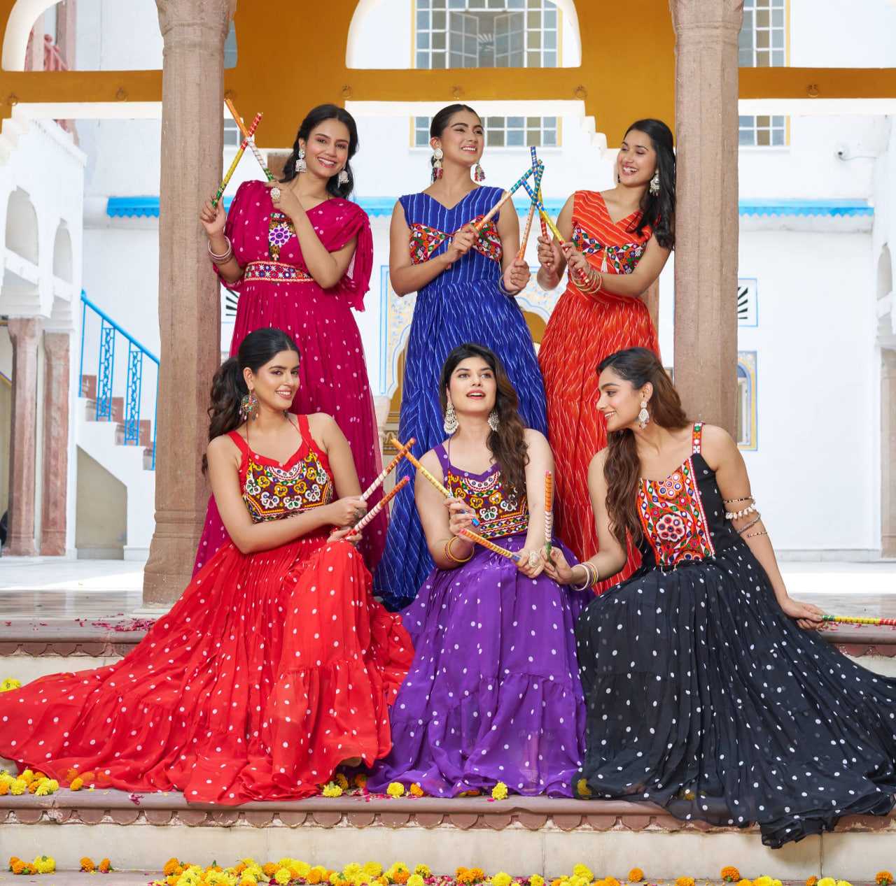 Ynf Georgette KESH498 112 Gowns Wedding Collections Festive Collections Wholesale Printed Gowns Georgette Gown Party Wear Gowns Manufacturer