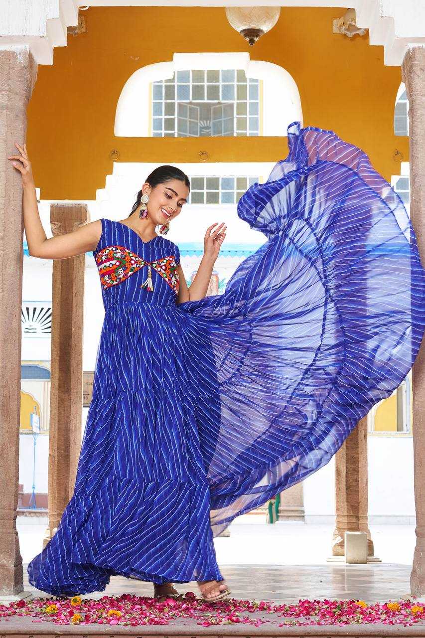 Ynf Georgette KESH498 112 Gowns Wedding Collections Festive Collections Wholesale Printed Gowns Georgette Gown Party Wear Gowns Manufacturer