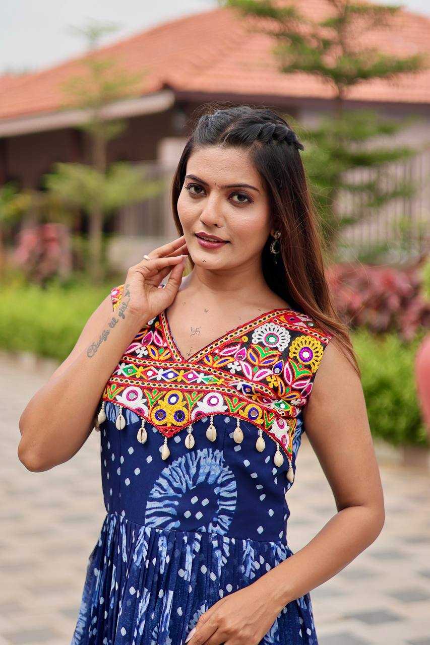 Ynf Georgette KESH498 116 Gowns Wholesale Printed Gowns Long Gowns Georgette Gown Manufacturer