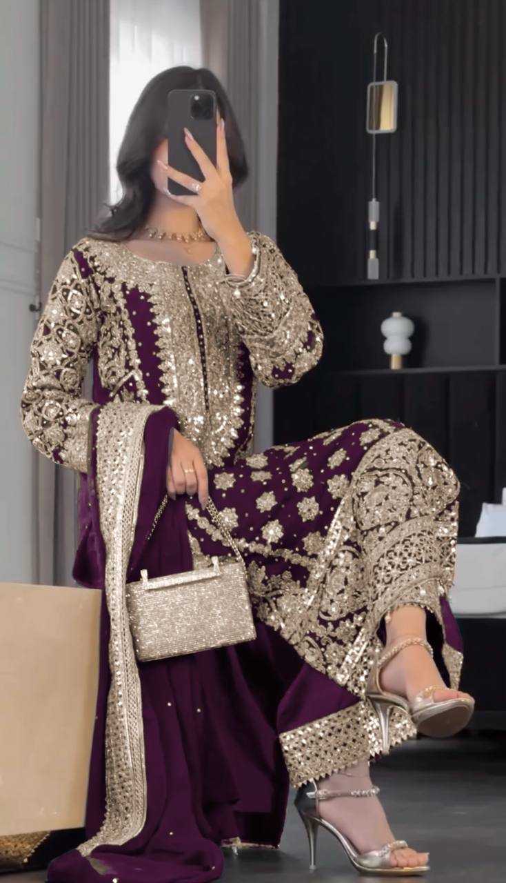 Ynf Georgette KESH499 1654 Suits & Dresses Wholesale Embroidery Suits Georgette Suit Party wear suits Manufacturer