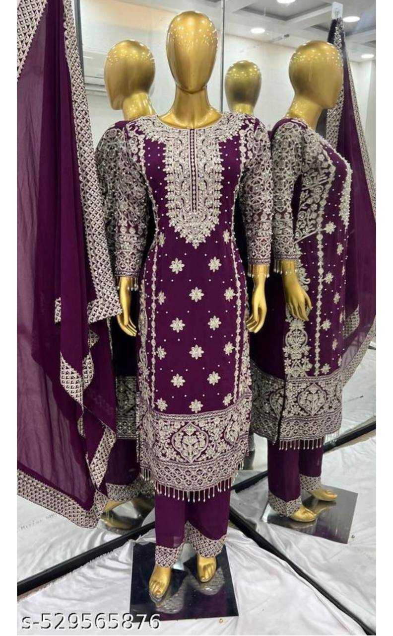Ynf Georgette KESH499 1654 Suits & Dresses Wholesale Embroidery Suits Georgette Suit Party wear suits Manufacturer