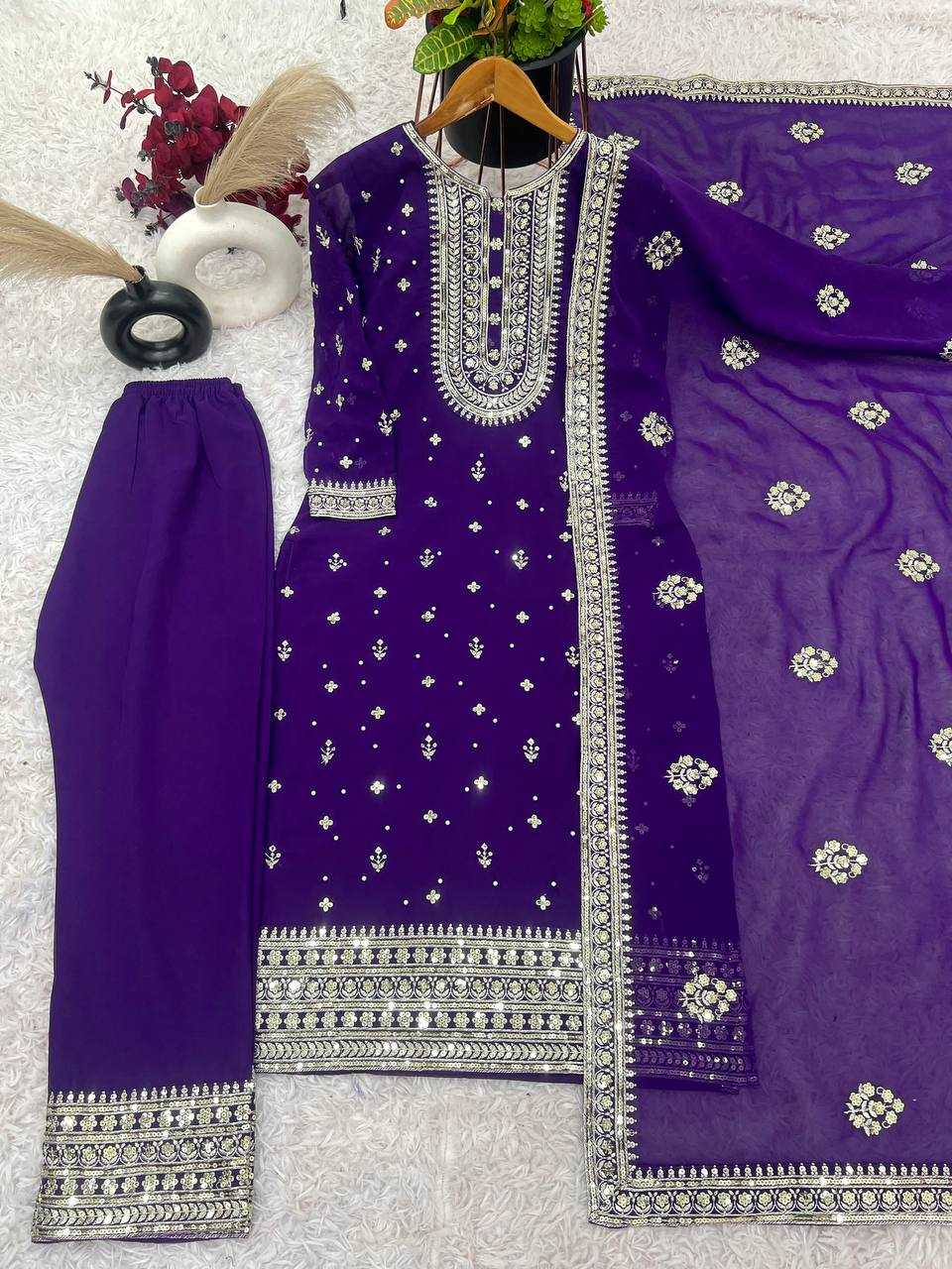 Ynf Georgette KESH499 501 Suits & Dresses Wholesale Embroidery Suits Georgette Suit Designer Suits Manufacturer