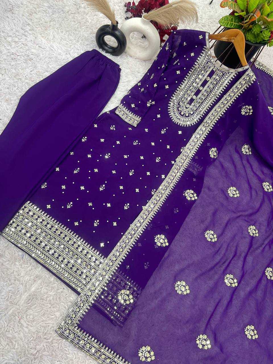 Ynf Georgette KESH499 501 Suits & Dresses Wholesale Embroidery Suits Georgette Suit Designer Suits Manufacturer
