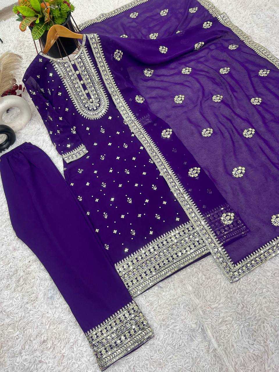 Ynf Georgette KESH499 501 Suits & Dresses Wholesale Embroidery Suits Georgette Suit Designer Suits Manufacturer