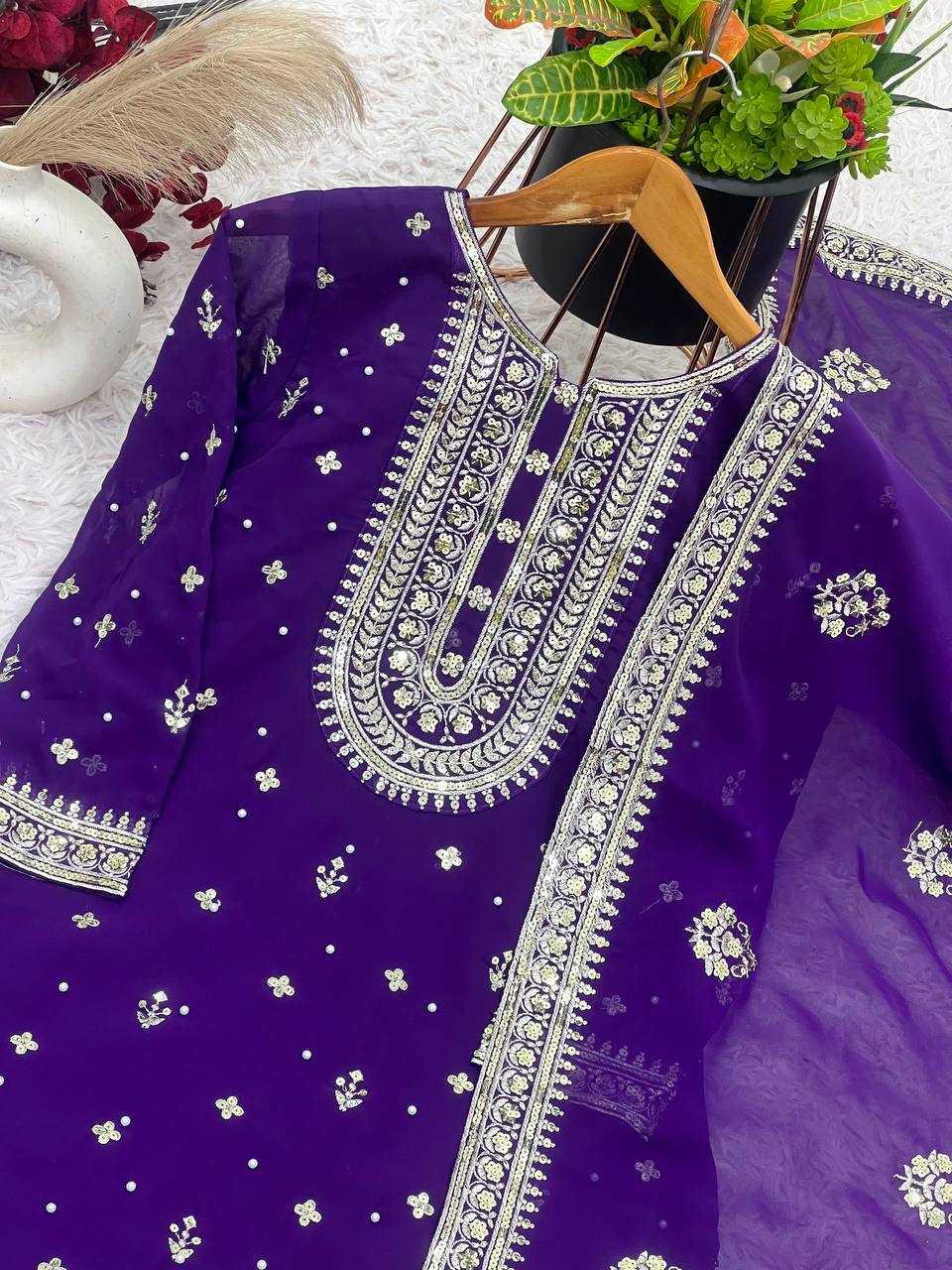 Ynf Georgette KESH499 501 Suits & Dresses Wholesale Embroidery Suits Georgette Suit Designer Suits Manufacturer
