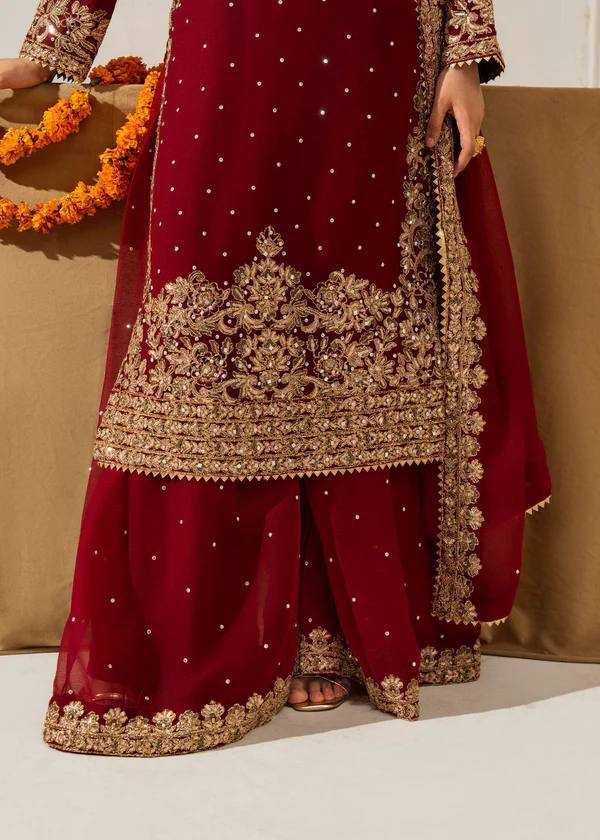 Ynf Georgette KESH499 522 Suits & Dresses Wholesale Embroidery Suits Ethnic Dresses Manufacturer