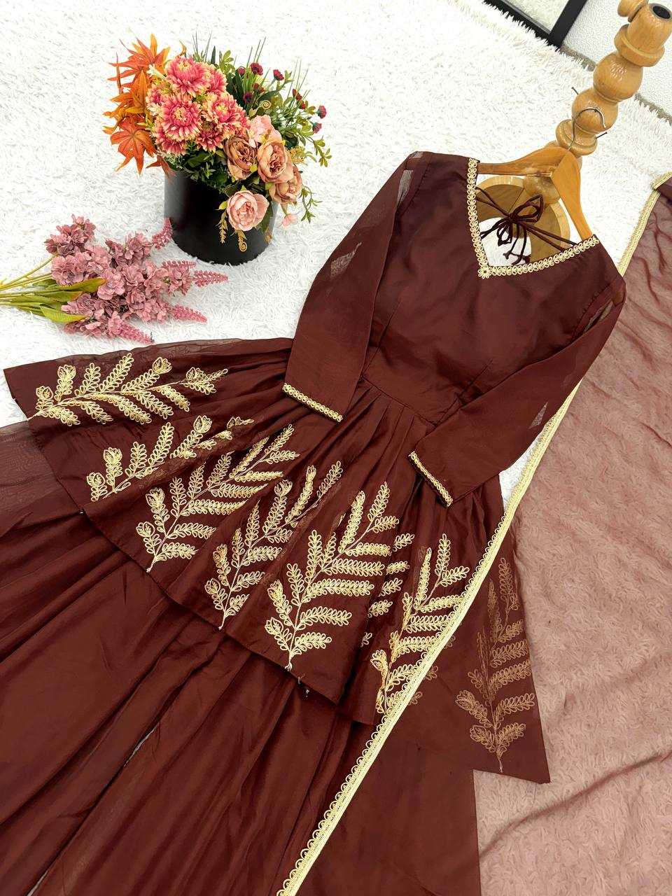 Ynf Georgette KESH499 523 Suits & Dresses Wholesale Ladies Suits Sharara Salwar Suits Embroidery Suits Manufacturer