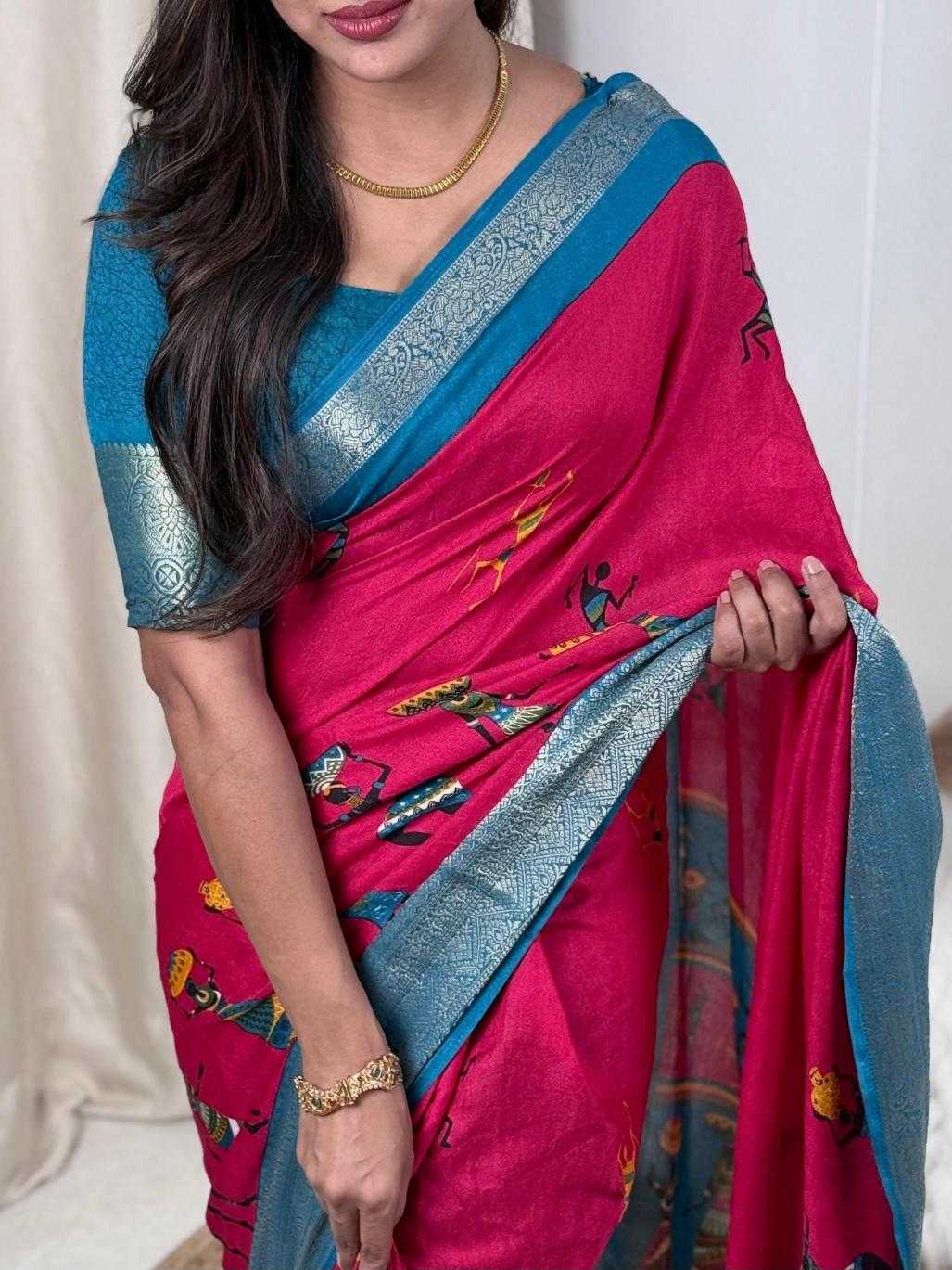 Ynf Georgette KESH500 Dhingli Sarees Wholesale Printed Sarees Georgette Sarees Jacquard Saree Manufacturer