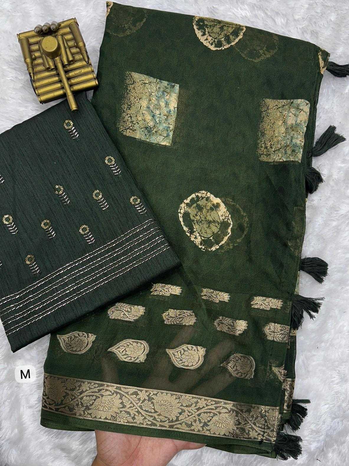 Ynf Georgette KESH500 Yamini Sarees Wholesale Georgette Sarees Butta Sarees Zari Border Sarees Manufacturer