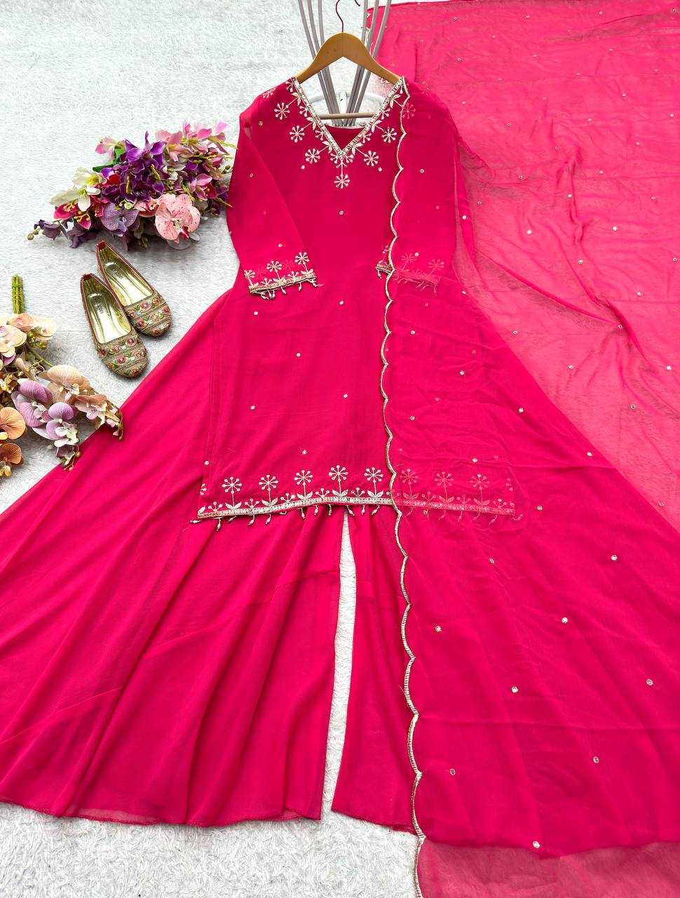 Ynf Georgette KESH506 1204 Suits & Dresses Wholesale Sharara Salwar Suits Georgette Suit Party wear suits Manufacturer