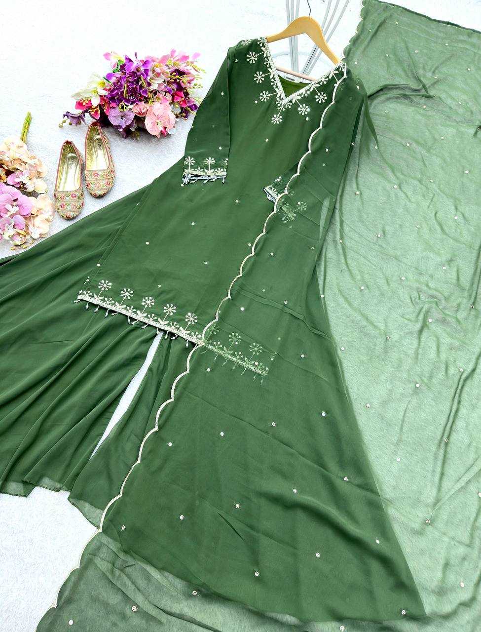 Ynf Georgette KESH506 1204 Suits & Dresses Wholesale Sharara Salwar Suits Georgette Suit Party wear suits Manufacturer