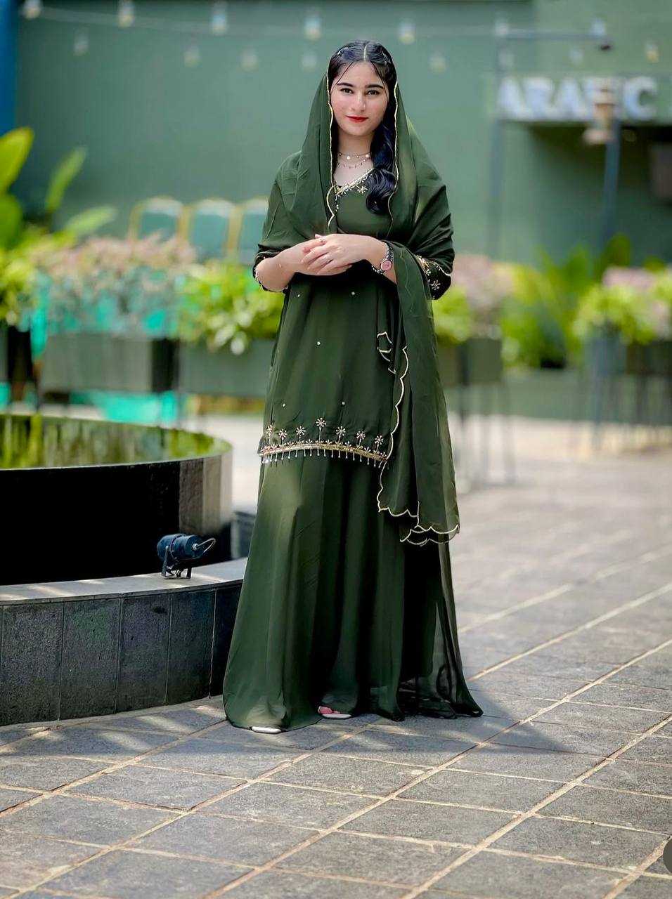 Ynf Georgette KESH506 1204 Suits & Dresses Wholesale Sharara Salwar Suits Georgette Suit Party wear suits Manufacturer