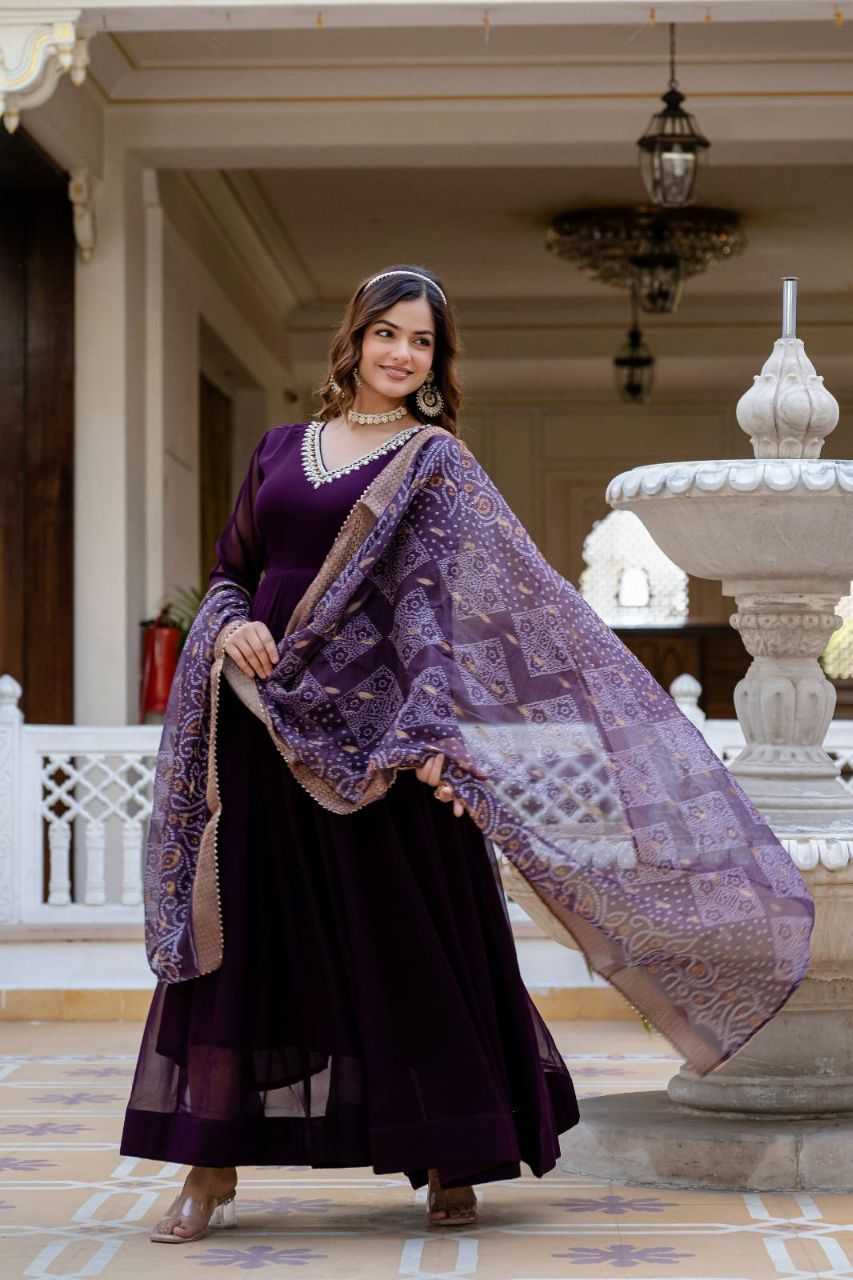 Ynf Georgette KESH507 1025 Gowns Wholesale Anarkali Gown Long Gowns Georgette Gown Manufacturer
