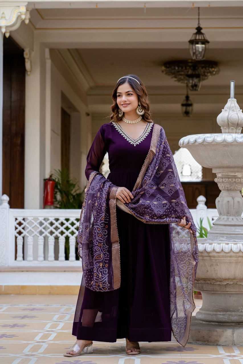 Ynf Georgette KESH507 1025 Gowns Wholesale Anarkali Gown Long Gowns Georgette Gown Manufacturer
