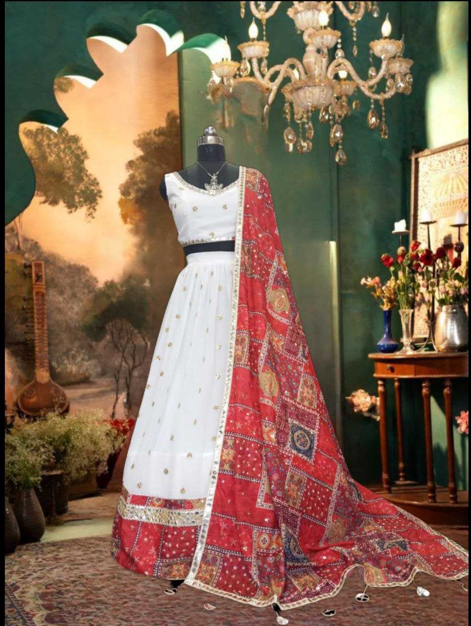 Ynf Georgette KESH508 985 Lehengas Wedding Collections Festive Collections Wholesale Georgette Lehenga Navratri Chaniya Choli Onam Collections Manufacturer