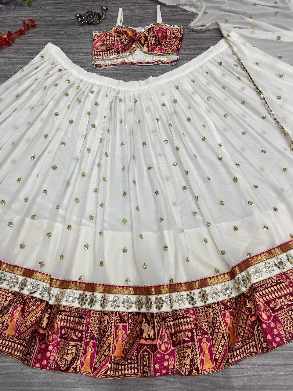 Ynf Georgette KESH508 989 Lehengas Wedding Collections Festive Collections Wholesale Georgette Lehenga Lehenga With Cancan Navratri Chaniya Choli Manufacturer