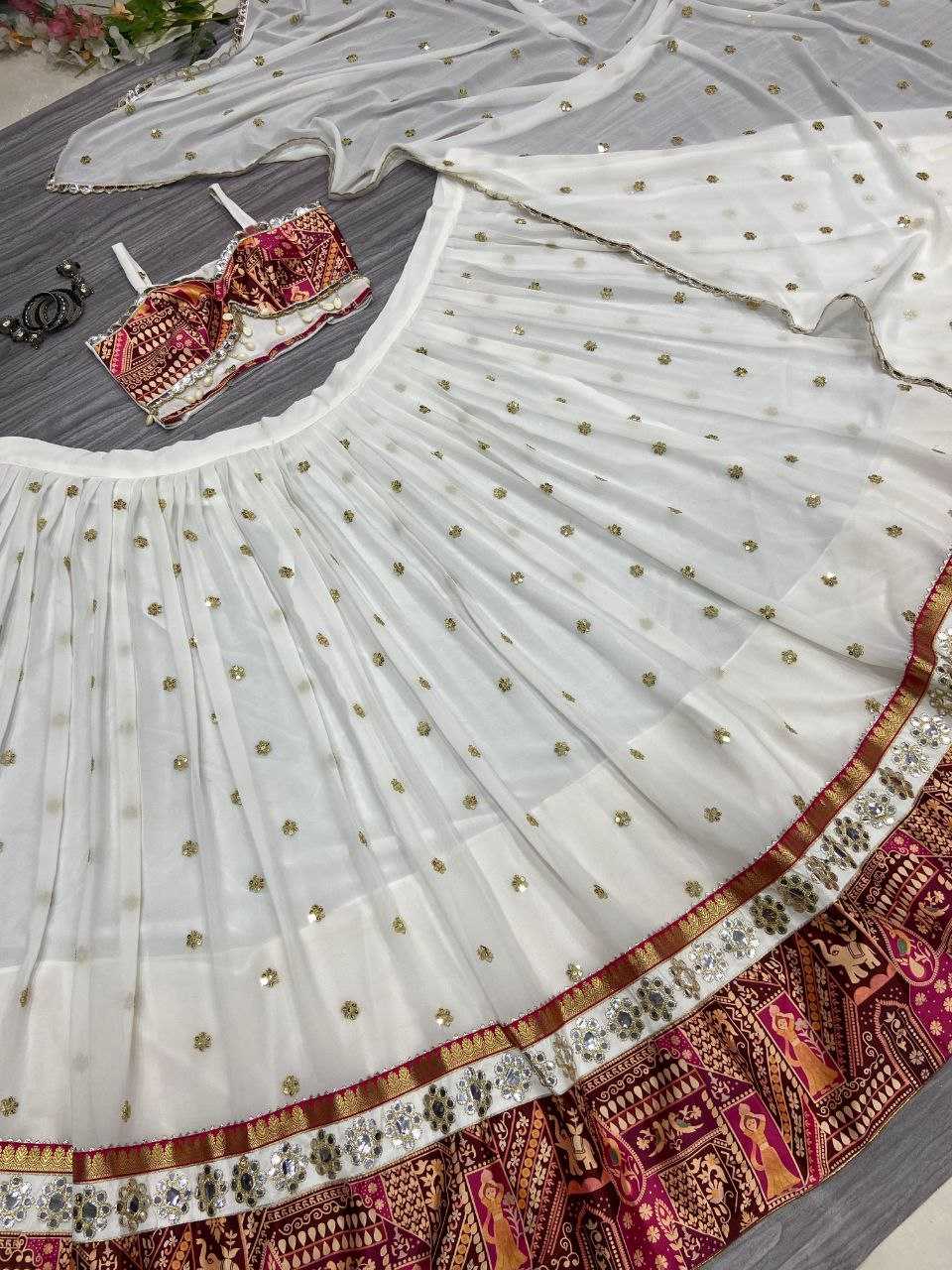 Ynf Georgette KESH508 989 Lehengas Wedding Collections Festive Collections Wholesale Georgette Lehenga Lehenga With Cancan Navratri Chaniya Choli Manufacturer