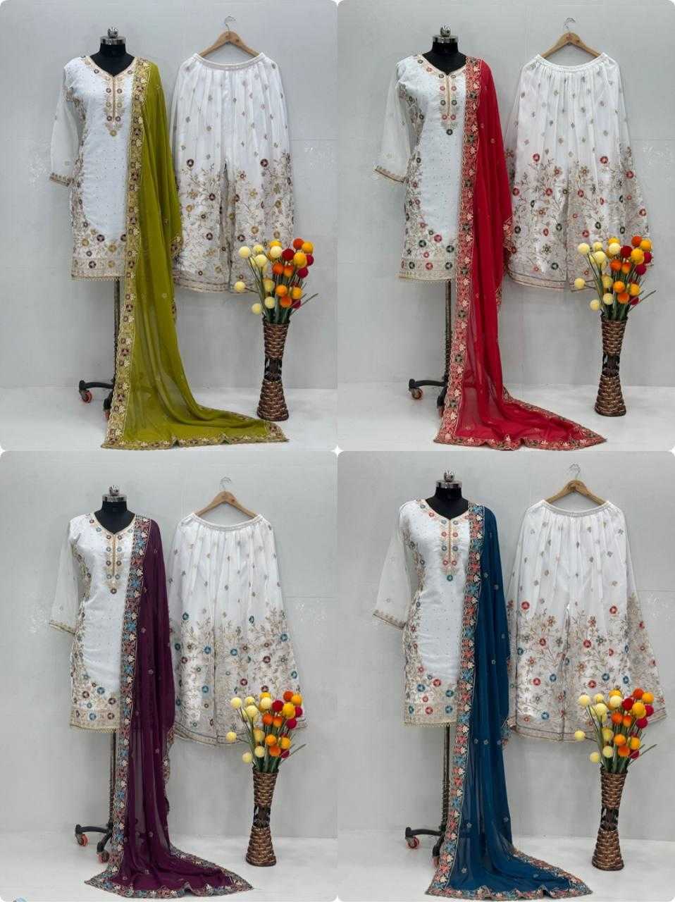 Ynf Georgette KESH512 1678 Suits & Dresses Wholesale Ladies Suits Palazzo Suit Embroidered Suits Manufacturer