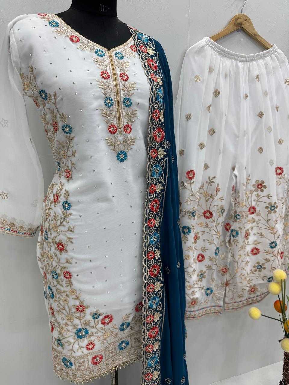 Ynf Georgette KESH512 1678 Suits & Dresses Wholesale Ladies Suits Palazzo Suit Embroidered Suits Manufacturer