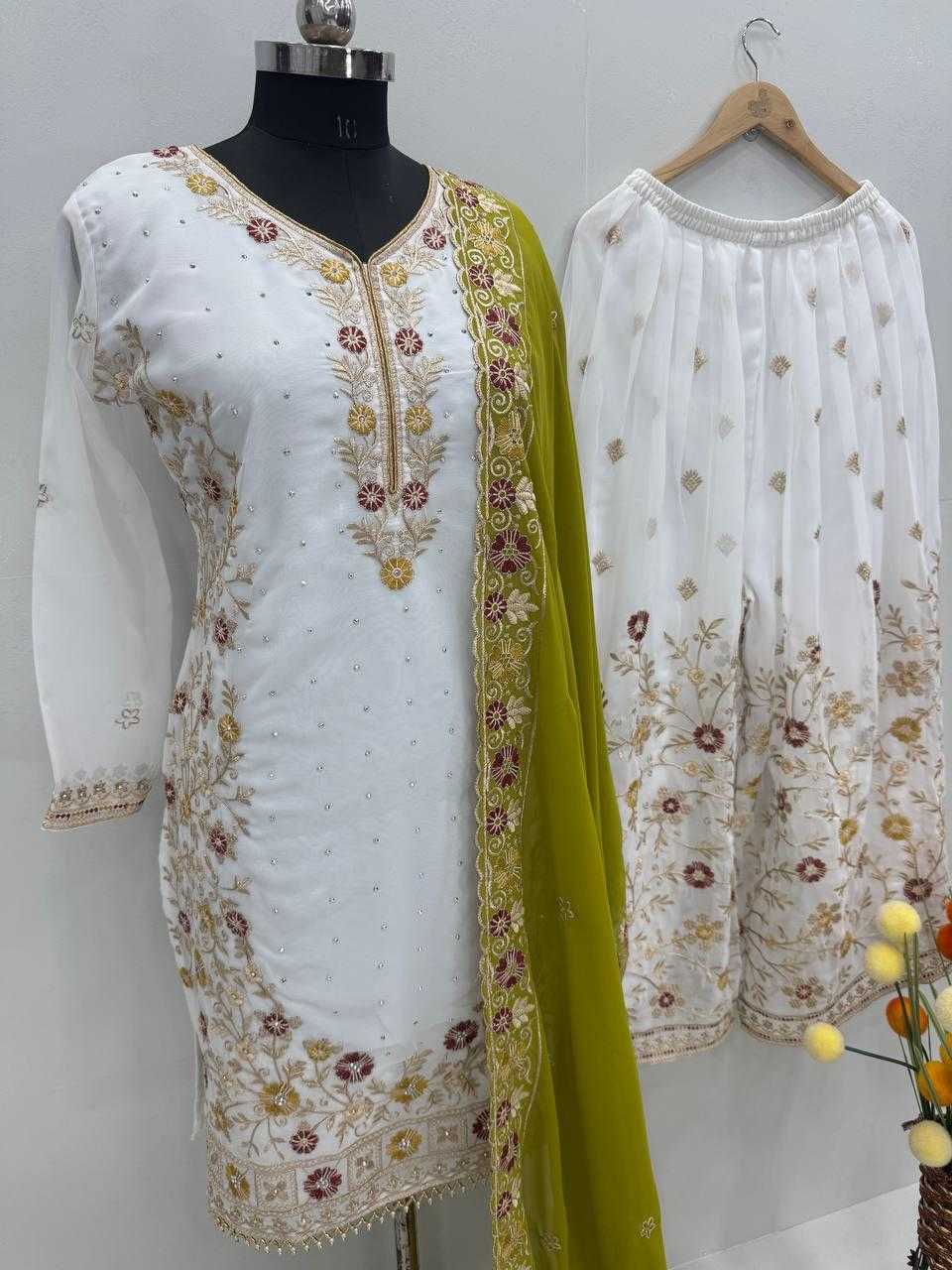 Ynf Georgette KESH512 1678 Suits & Dresses Wholesale Ladies Suits Palazzo Suit Embroidered Suits Manufacturer