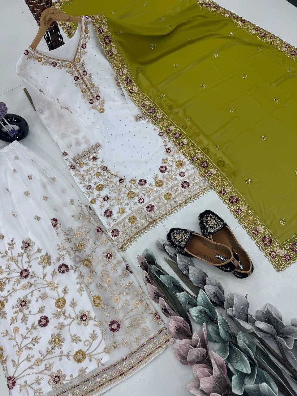 Ynf Georgette KESH512 1678 Suits & Dresses Wholesale Ladies Suits Palazzo Suit Embroidered Suits Manufacturer