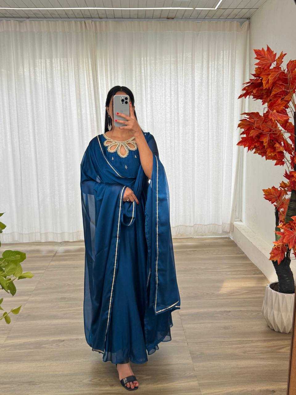Ynf Georgette KESH513 431 Gowns Wholesale Fancy Gowns Party Wear Gowns Designer Gowns Manufacturer