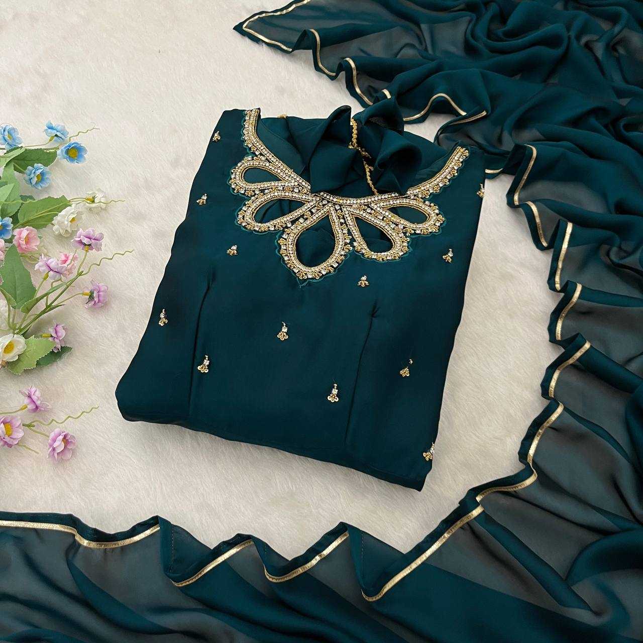 Ynf Georgette KESH513 432 Gowns Wholesale Fancy Gowns Party Wear Gowns Designer Gowns Manufacturer
