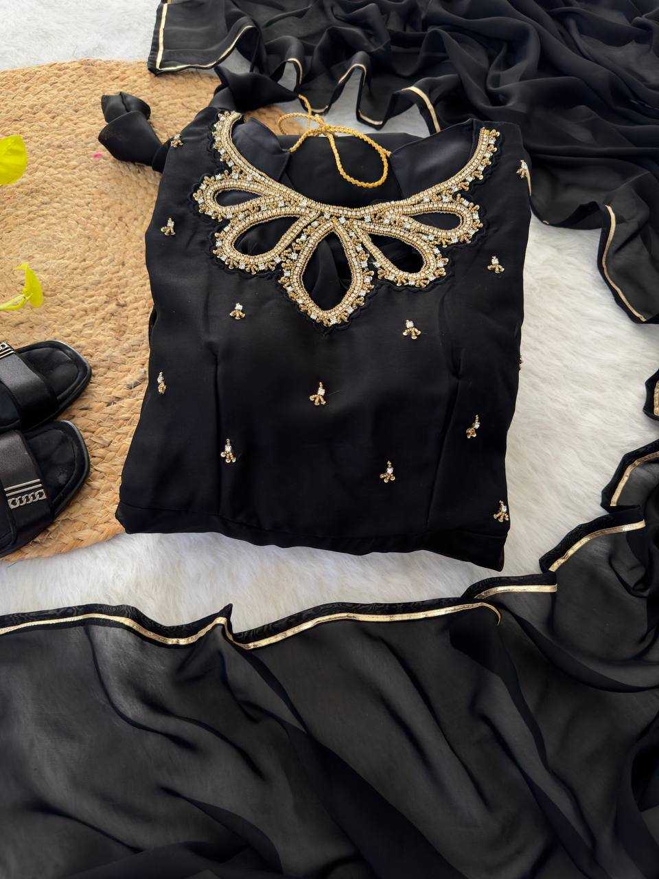 Ynf Georgette KESH513 440 Gowns Wholesale Fancy Gowns Party Wear Gowns Designer Gowns Manufacturer