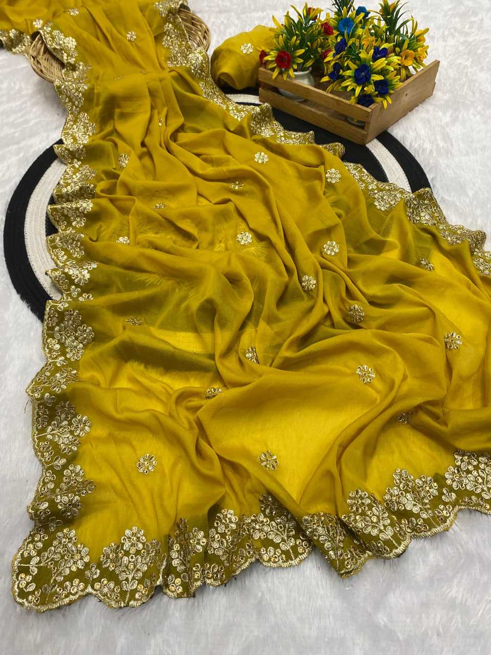 Ynf Georgette KESH514 NEW DESIGN Sarees Wedding Collections Festive Collections Wholesale Georgette Sarees Zari Border Sarees Sarees With Blouse Manufacturer