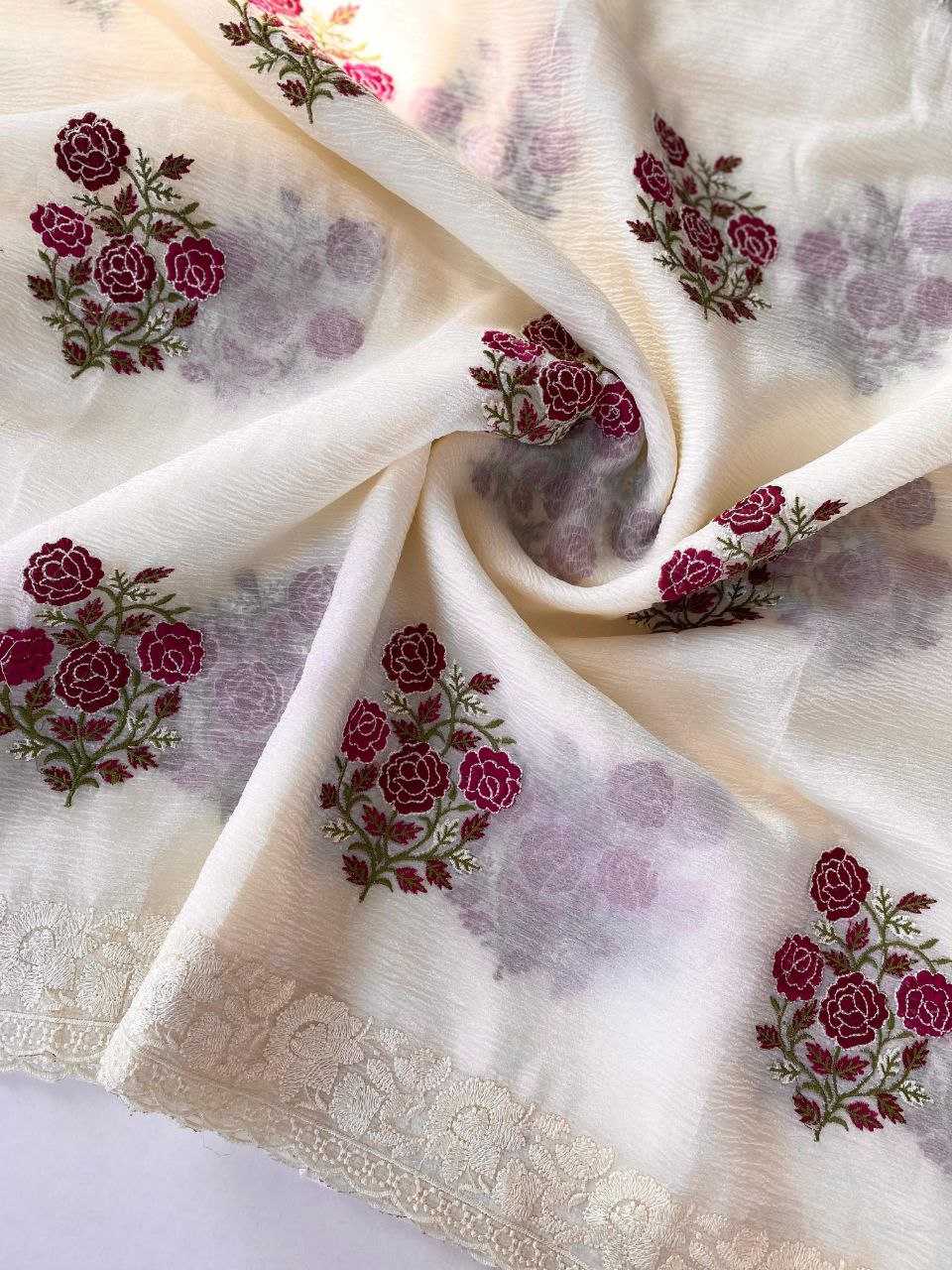 Ynf Georgette KESH516 9284 Sarees Wedding Collections Festive Collections Wholesale Georgette Sarees Chiffon Sarees Embroidered Sarees Manufacturer
