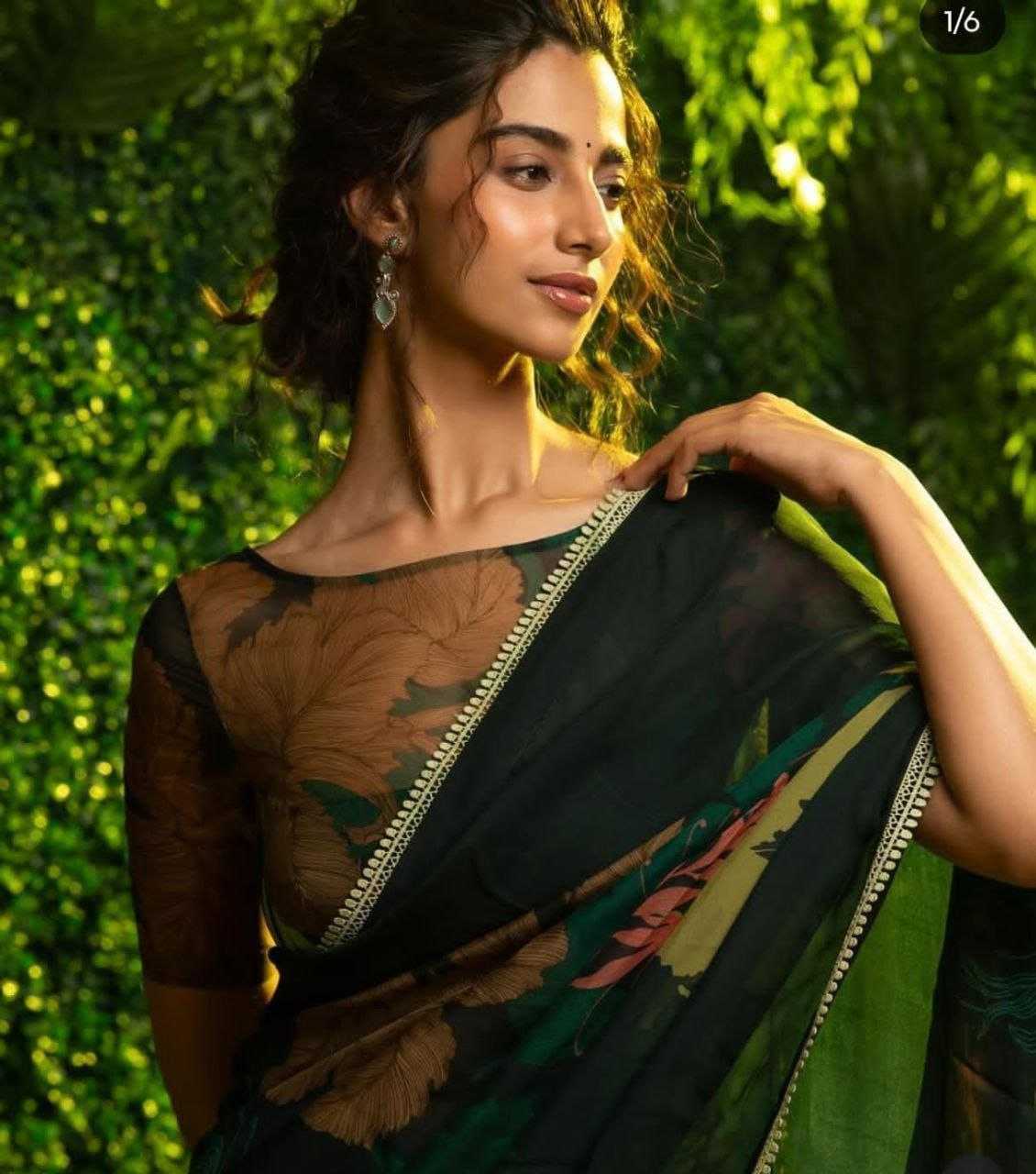 Ynf Georgette KESH518 4353 Sarees Wholesale Fancy Sarees Georgette Sarees Printed Georgette Saree Manufacturer