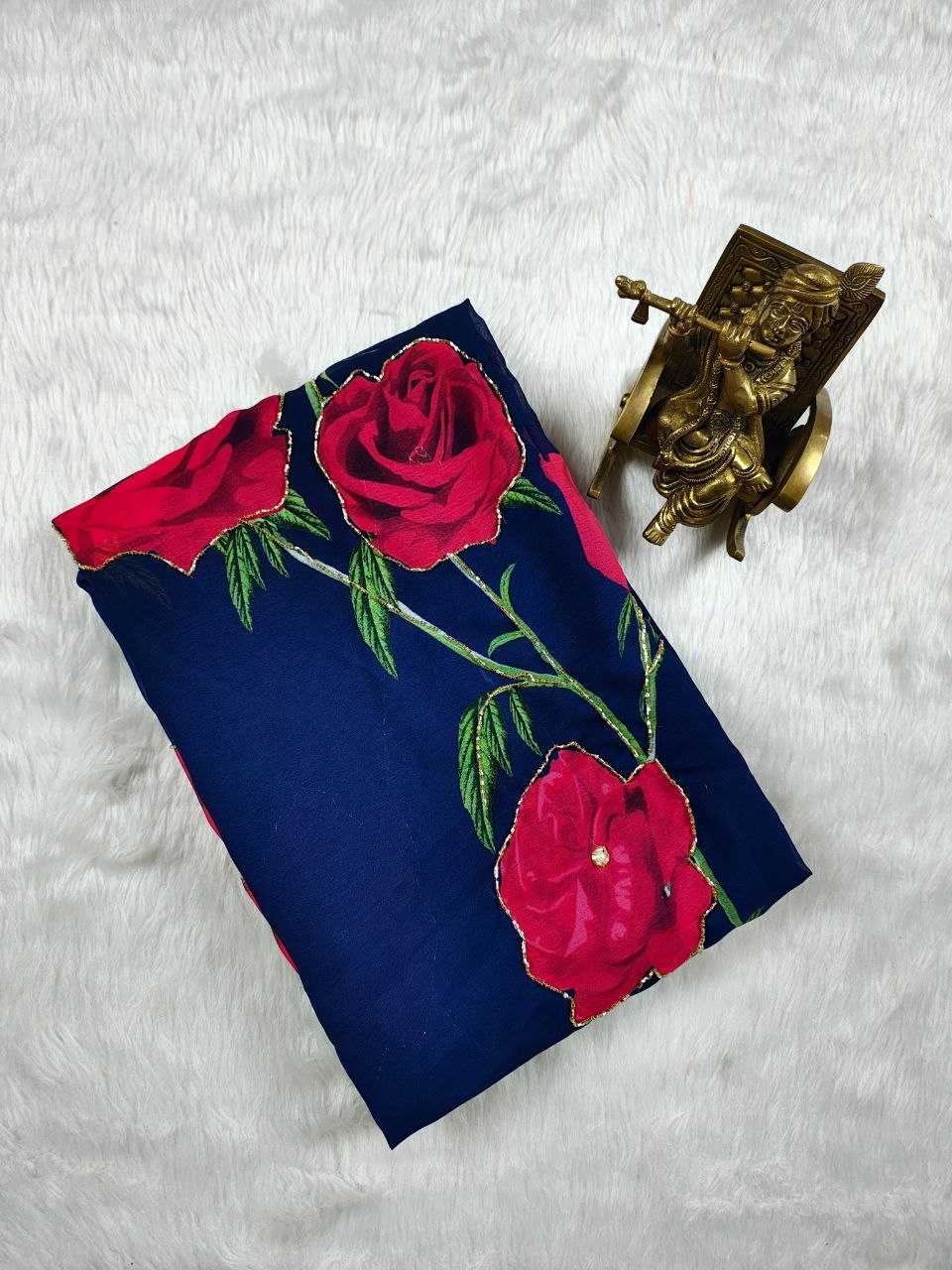 Ynf Georgette KESH518 4394 Sarees Wedding Collections Festive Collections Wholesale Printed Sarees Georgette Sarees Hand Work Sarees Manufacturer