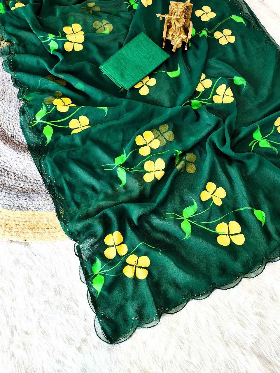 Ynf Georgette KESH518 4396 Sarees Wedding Collections Festive Collections Wholesale Georgette Sarees Sequence Sarees Sarees With Blouse Manufacturer