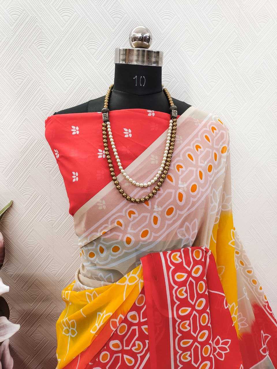 Ynf Georgette KESH518 4411 Sarees Festive Collections Wholesale Printed Sarees Georgette Sarees Diwali Collections Manufacturer