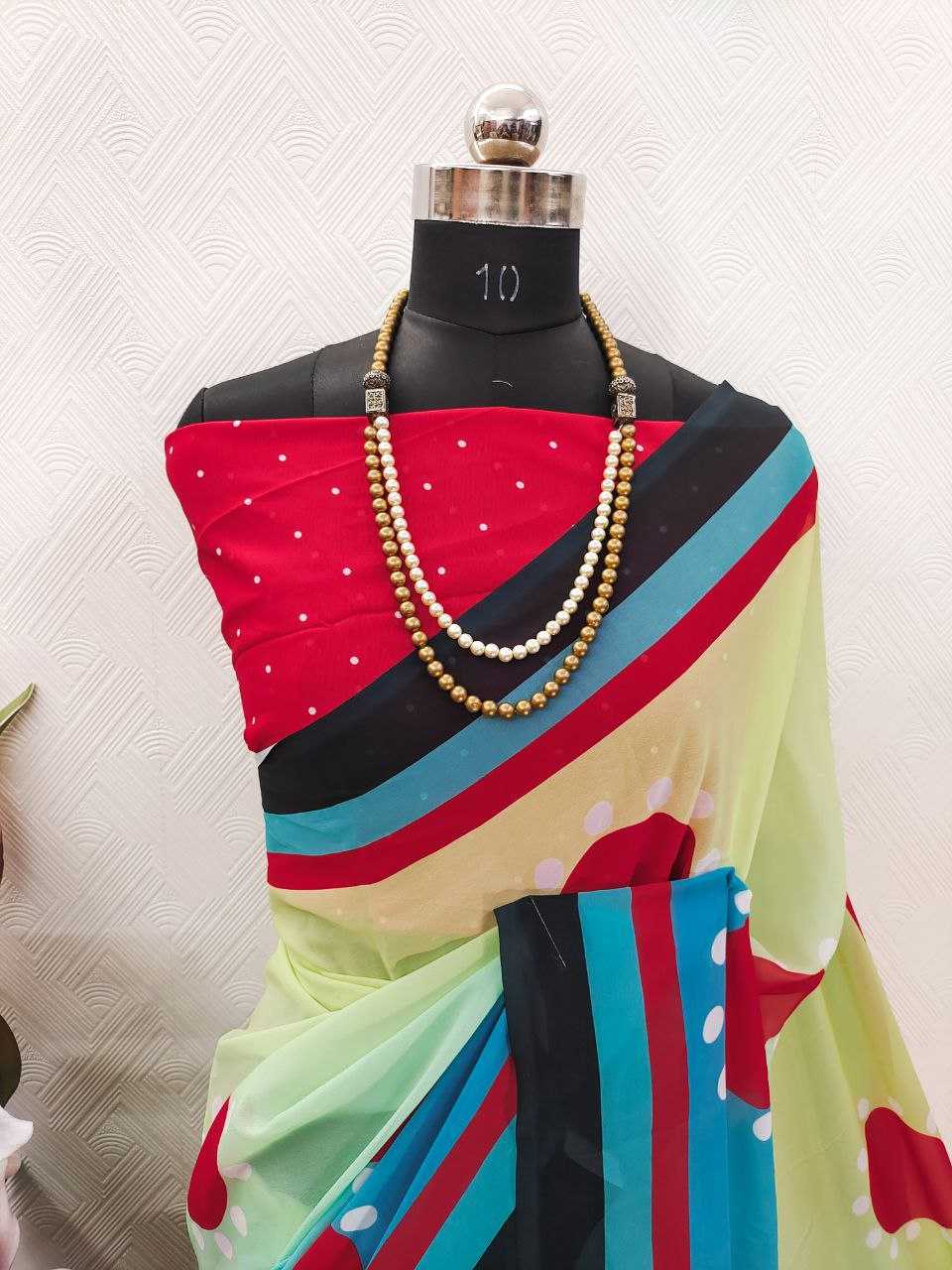 Ynf Georgette KESH518 4411 Sarees Festive Collections Wholesale Printed Sarees Georgette Sarees Diwali Collections Manufacturer