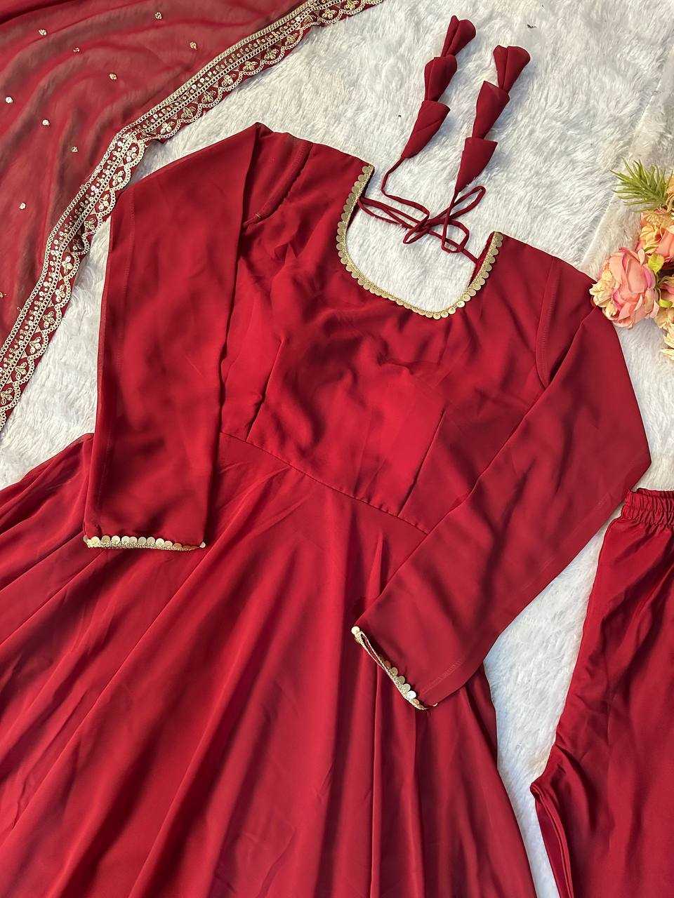 Ynf Georgette KESH523 239 Gowns Wholesale Fancy Gowns Embroidery Gowns Party Wear Gowns Manufacturer