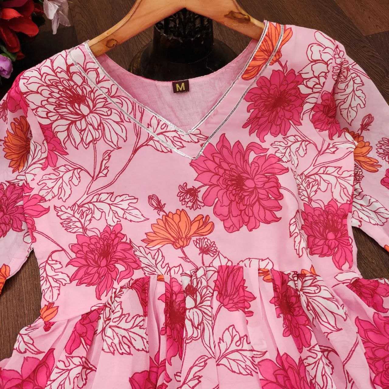 Ynf Georgette KESH527 308 Gowns Wholesale Printed Gowns Georgette Gown Full Sleeve Gowns Manufacturer