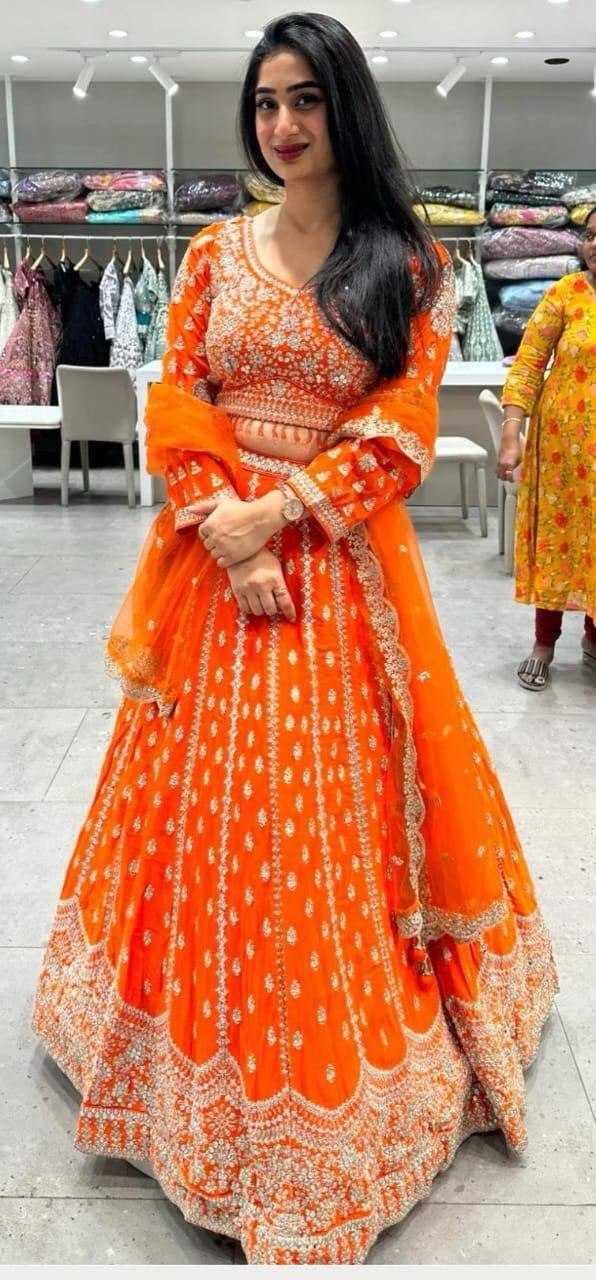 Ynf Georgette KESH540 34 Lehengas Wholesale Embroidered Lehenga Manufacturer