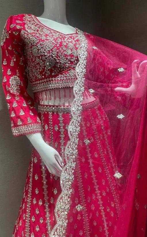 Ynf Georgette KESH540 34 Lehengas Wholesale Embroidered Lehenga Manufacturer