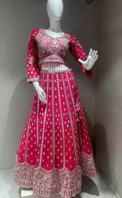 Ynf Georgette KESH540 34 Lehengas Wholesale Embroidered Lehenga Manufacturer