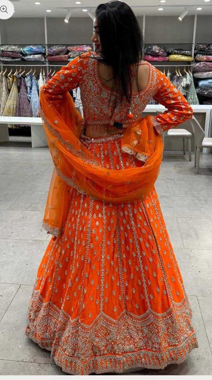 Ynf Georgette KESH540 34 Lehengas Wholesale Embroidered Lehenga Manufacturer