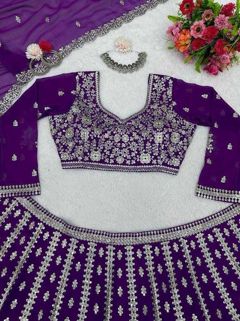 Ynf Georgette KESH540 34 Lehengas Wholesale Embroidered Lehenga Manufacturer
