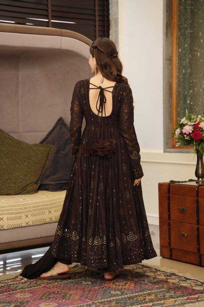 Ynf Georgette KESH544 206 Gowns Wholesale Fancy Gowns Embroidery Gowns Anarkali Gown Party Gowns Manufacturer