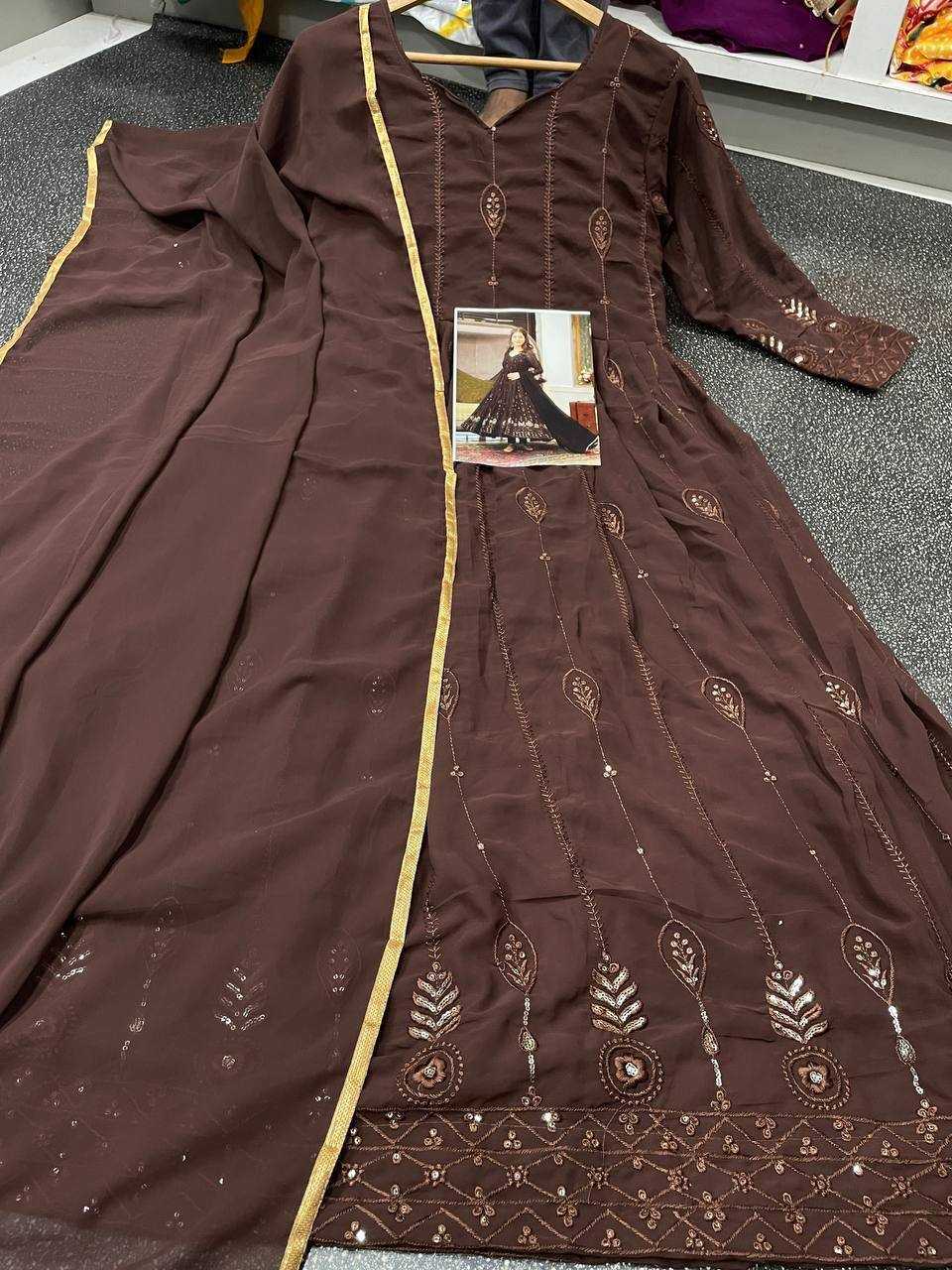 Ynf Georgette KESH544 206 Gowns Wholesale Fancy Gowns Embroidery Gowns Anarkali Gown Party Gowns Manufacturer