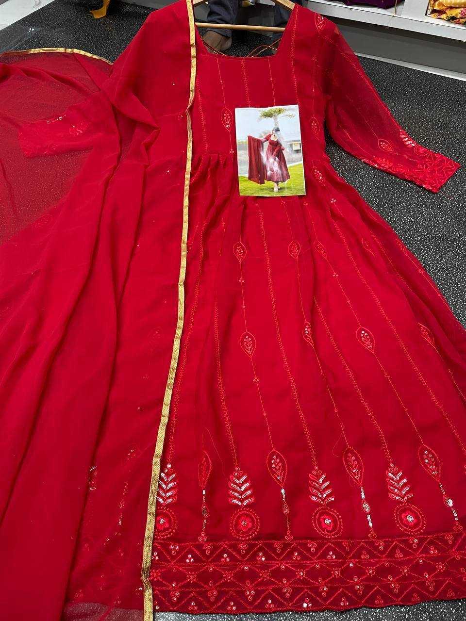 Ynf Georgette KESH544 206 Gowns Wholesale Fancy Gowns Embroidery Gowns Anarkali Gown Party Gowns Manufacturer