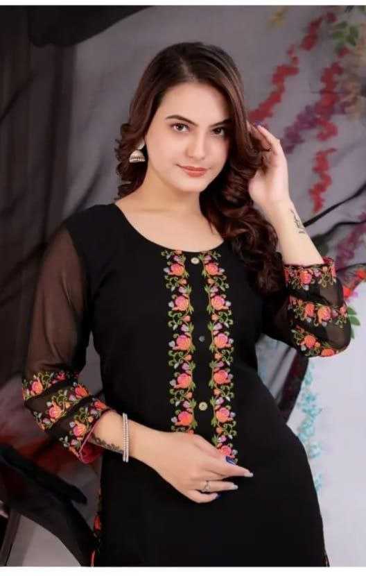 Ynf Georgette KESH552 93 Kurti Wholesale Casual Kurtis Festive Kurtis Party Wear Kurtis Embroidered Kurtis Manufacturer