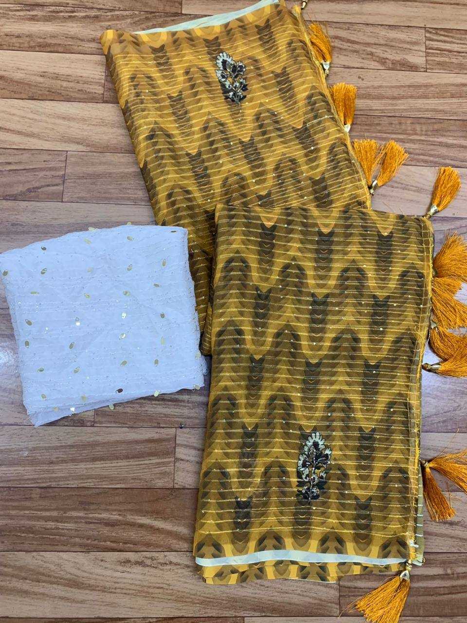 Ynf Georgette KESH556 161 Sarees Wedding Collections Festive Collections Wholesale Printed Sarees Georgette Sarees Sarees With Blouse Manufacturer